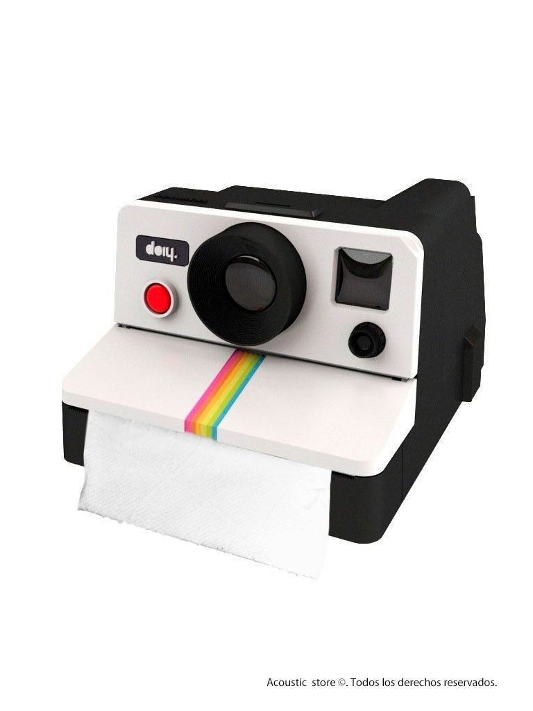 Polaroid cubre papel higiénico