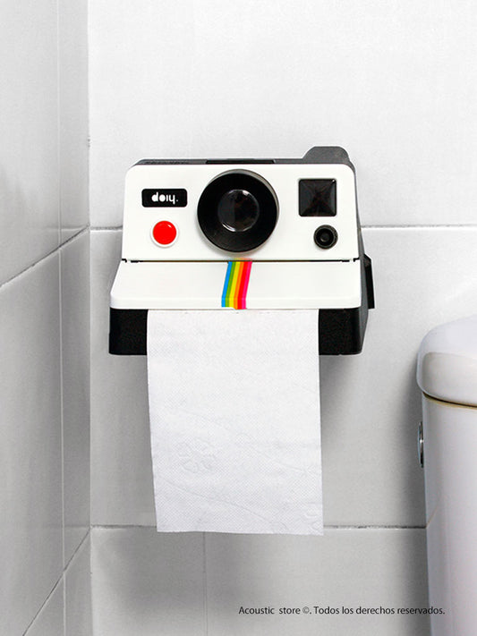 Polaroid cubre papel higiénico